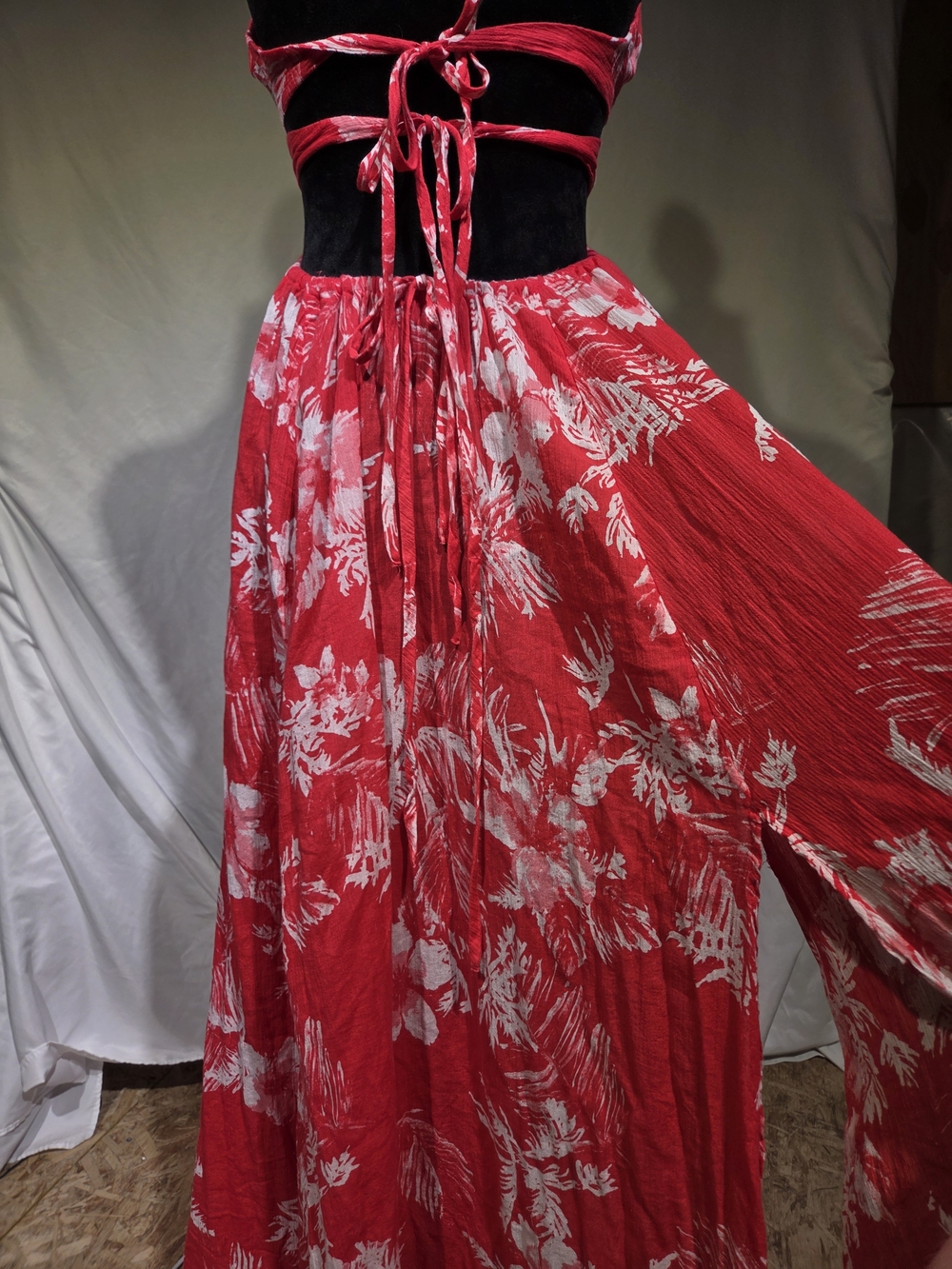 Free People Red Floral Maxi Dress - Picture 8 of 14